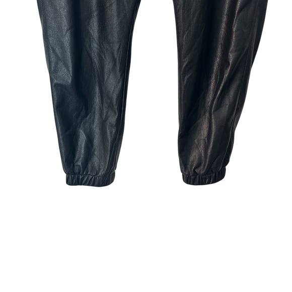 Joie Black Wadley Faux-Leather Jogger Pants Size Small - Picture 5 of 10